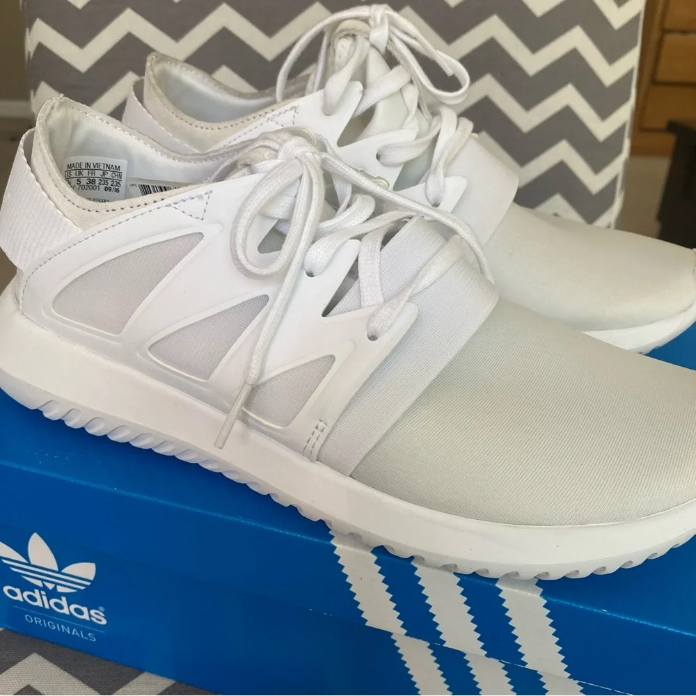 ADIDAS WHITE TUBULAR VIRAL - Picture 4 of 12